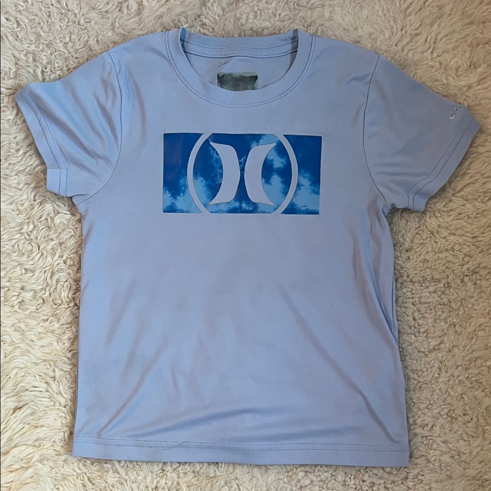 Huxley Kids Blue Graphic Rash Guard SPF50